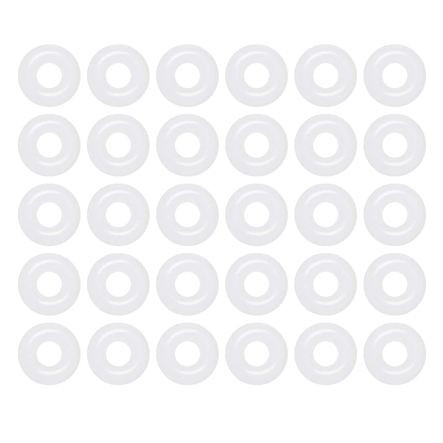 [30 Pcs] Silicone O-Rings White 5mm OD 2mm ID 1.5mm Width, Metric VMQ Sealing Gasket for Cup Lids, Coffee Maker, Brewing Fitting, Washer, Filter, Pump, Plumbing, Hose, Gauge, Auto, Machine