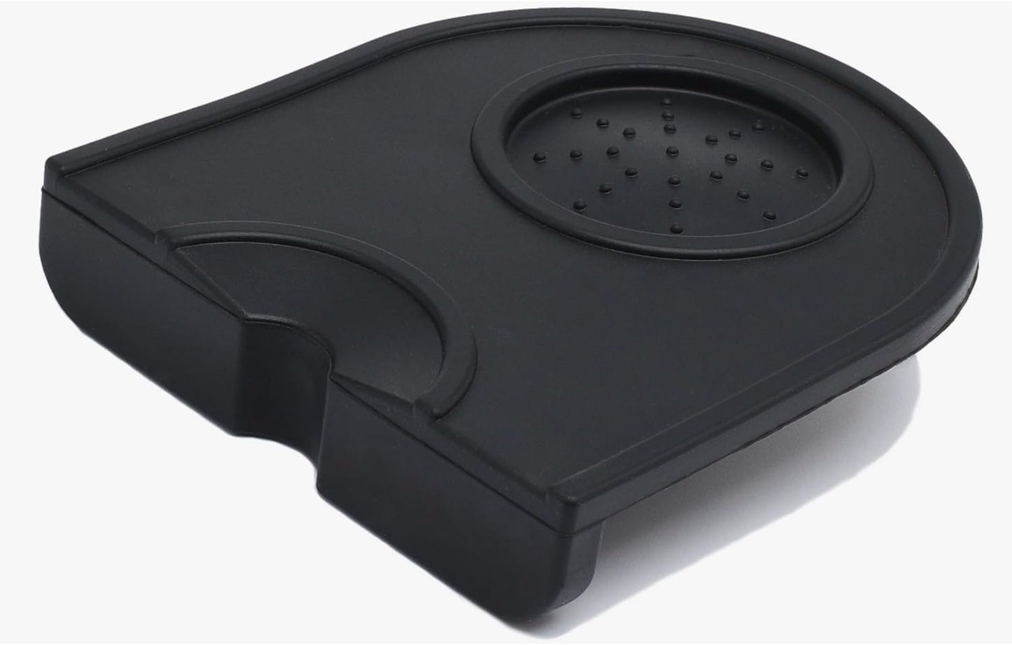 Coffee Knock Box Shock-Absorbent Durable Barista Style Knock Box With Removable Knock Bar and Non-Slip Base Gift Silicone Tamping Pad for Barista Tool Home Kitchen Bar Coffee Shop (Coffee Tamper Mat)