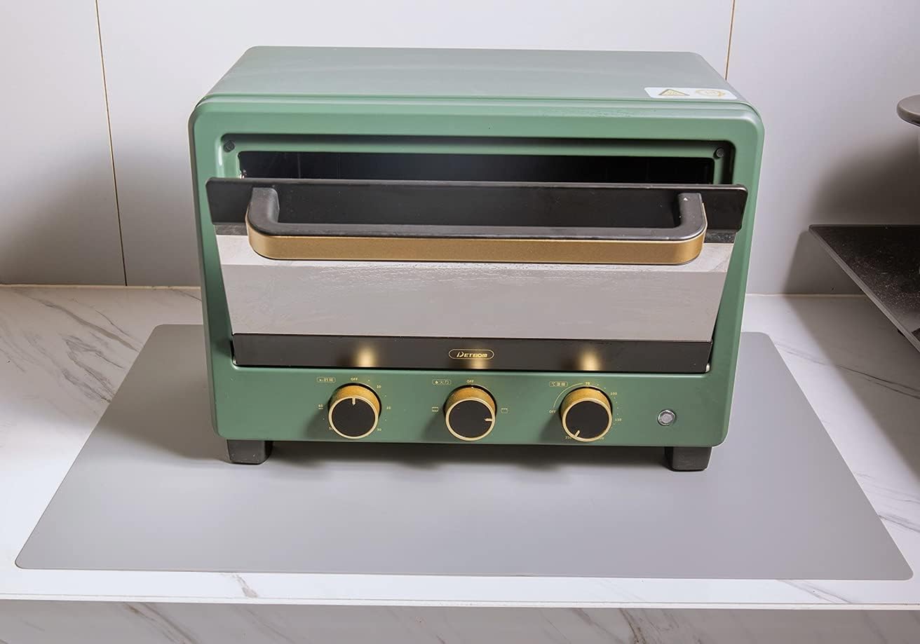 Extra Large Mulitpurpose Silicone Placemat,Countertop Protector, Kitchen Counter Mat, Table Mat, Heat Resistant, Washable, Non Slip ...… (Gray -1PCS, 27.6x19.6 inch)