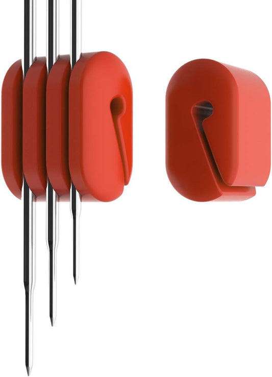 Pot/Cup Clip for Thermometers - Silicone, Non-Scratch, Hand-Free Cooking, Heat Resistant - Compatible with Most Probe Sizes - Great Gift Idea