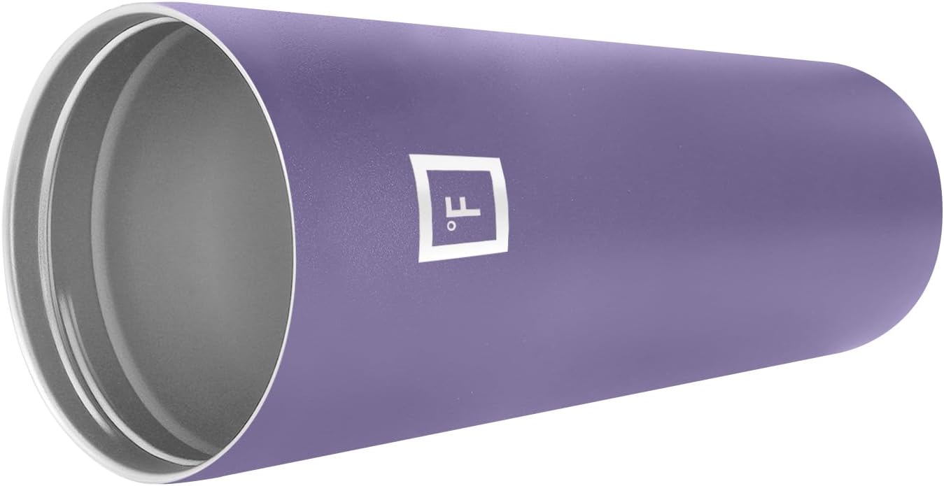 IRON °FLASK Classic Tumbler - Vacuum Insulated Stainless Steel Water Bottle, Double Walled, Drinking Cup, Insulated Travel Mug (Lavender, 32 oz Solid Lid)