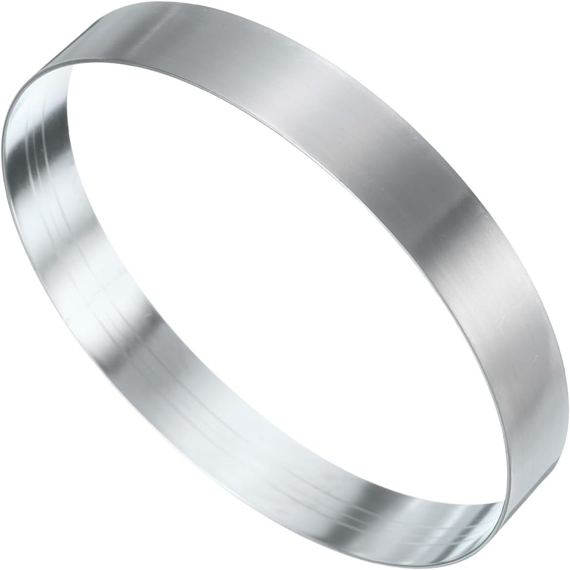 HARFINGTON Round Cake Ring 4.72 x 1 Inch Seamless Stainless Steel Pastry Mousse Dessert Ring Mirror Coating for Baking Cooking English Muffins Crumpet Making Tool