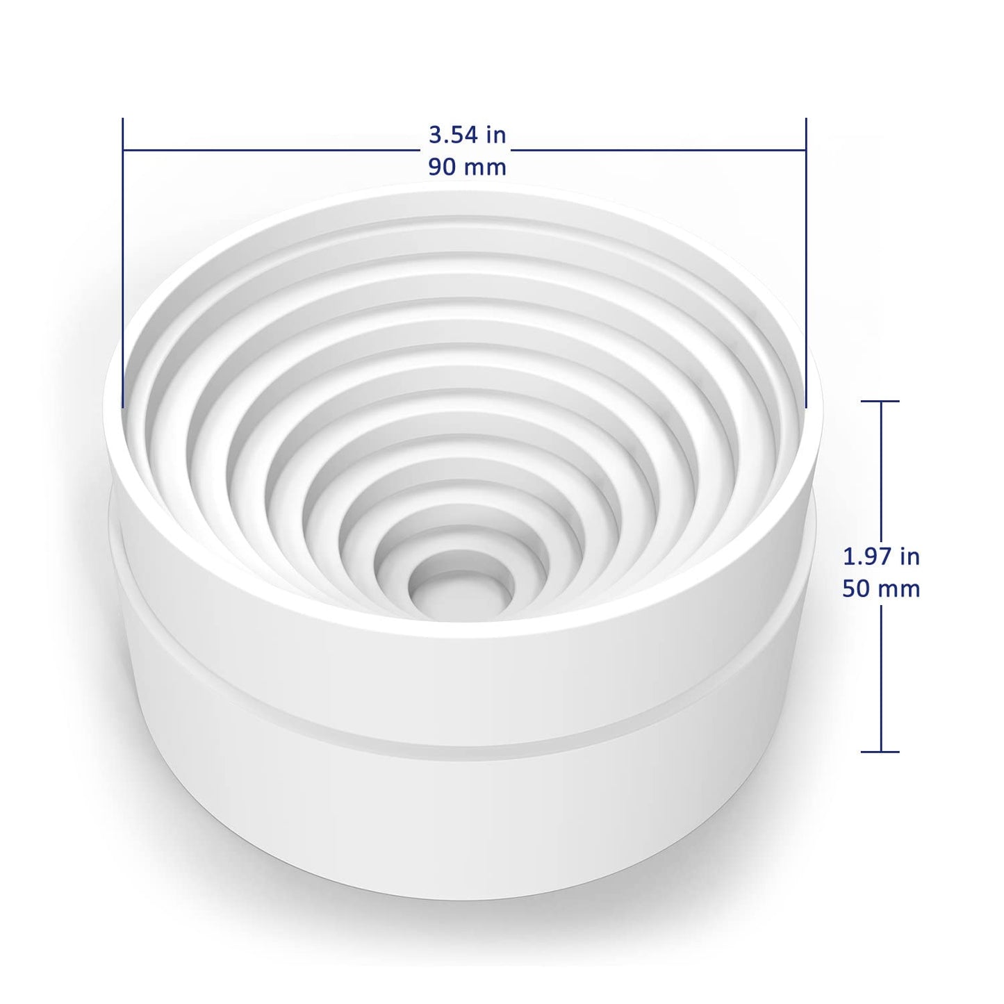 Labasics Plastic Flask Stand, Stackable Polypropylene Round Bottom Flask Stand Flask Holder for Round Bottom Flasks up to 5 L, 90 mm