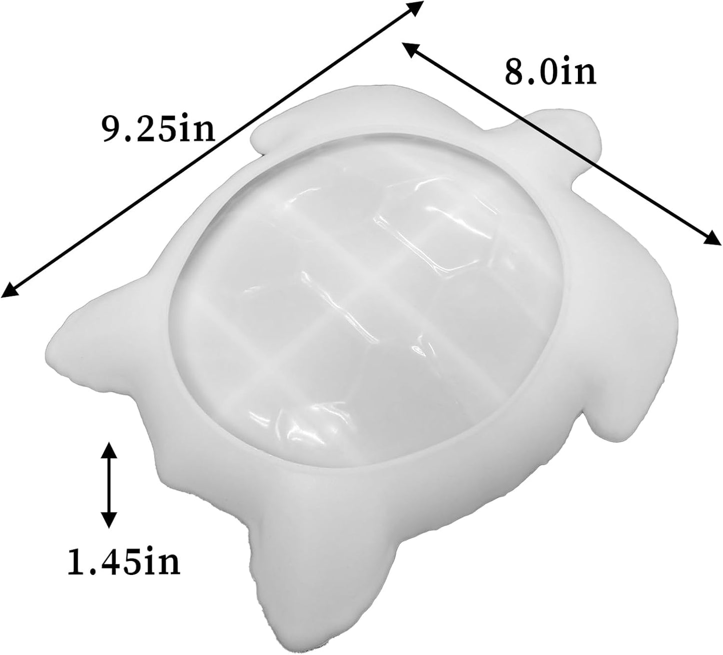 Wehous Texture Turtle Tray Resin Mold, Storage Tray Silicone Molds for Epoxy Resin, Creative Marine Animal Container Jewelry Holder Trinket Plate Mold Turtle Concrete Clay Craft Halloween Home Decor