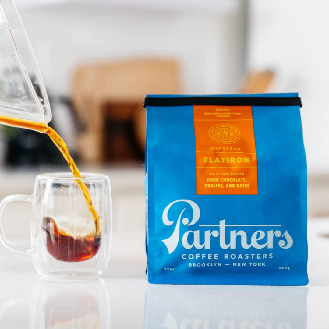 Partners Coffee Roasters, Flatiron Blend, Whole Bean Coffee - 12 Ounce - Medium-Dark Roast