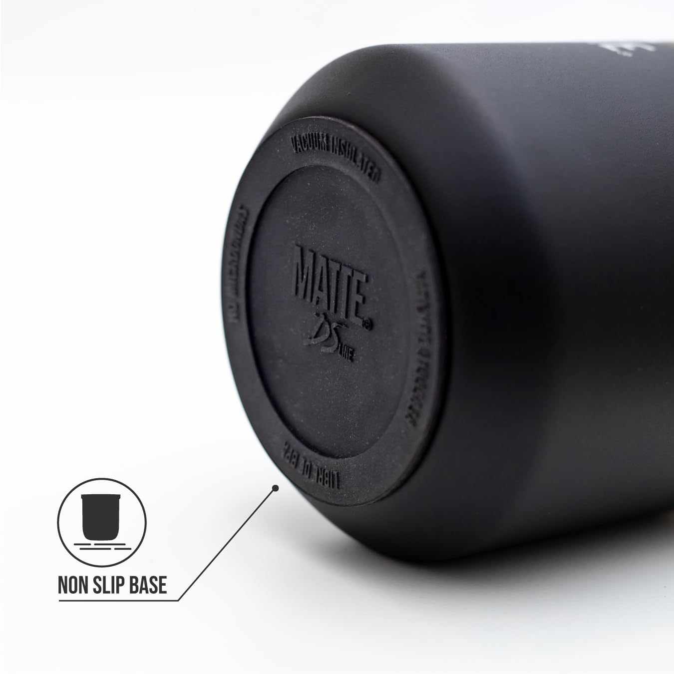 Matte 6.5 oz Yerba Mate Gourd and Bombilla Set - Includes DS Pro Box - BPA Free Yerba Mate Set Kit with Mate Straw, Elegant Design, Non-Slip Base (Black)