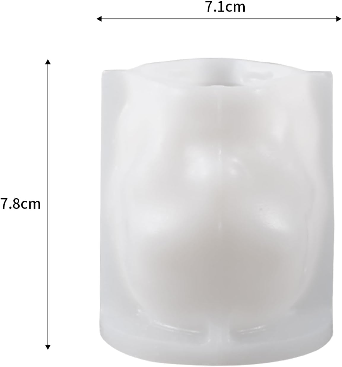 Silicone Skull Head Mold - Silicone Resin Casting Molds for Candle & Resin & Soap Craft Supplies