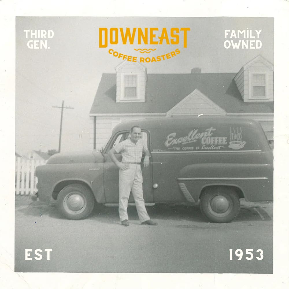 Downeast Coffee Roasters Whole Bean Coffee - Morning Breakfast Blend, Light Roast, 100% Arabica Coffee - Smooth, Bright and Balanced - Select Central and South American Highlands (2lb Bag)