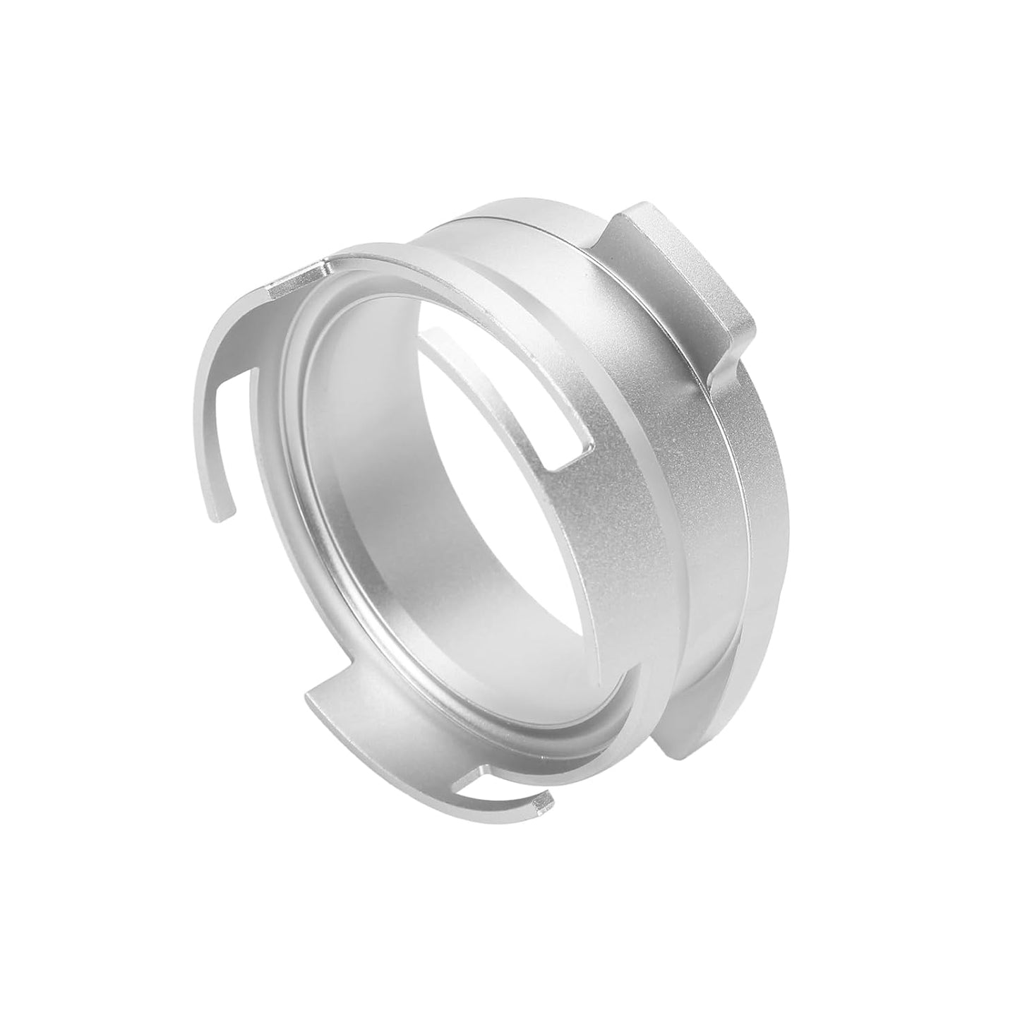 DIBTSA Espresso Dosing Funnel Compatible with Breville/Sage 54mm Portafilter, Aluminum Alloy, Silver