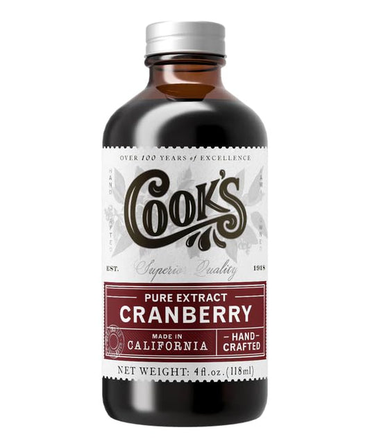 Cook's, Cranberry Extract for Breads, Muffins, Jellies, Jams, Sauces, Beverages, 4 oz