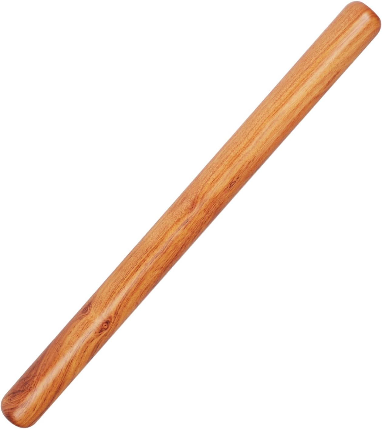 Natural High-Density Solid Bubinga Wood French Rolling Pin | 50% Heavier than Sapele pins | Less Effort | Perfect for Pies, Pastry & Cookies | Protective Fabric Sleeve - Ideal Baking Gift.