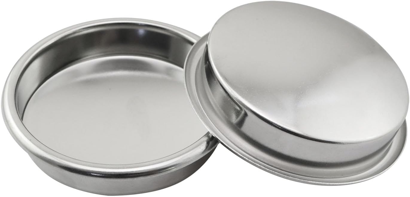 Maxmoral Backwash Tray 58x15mm Stainless Steel Backwash Blind Basket Coffee Machine Powder Bowl Stainless Steel Back Flush Filter Basket For Espresso Machine Cleaning Tray