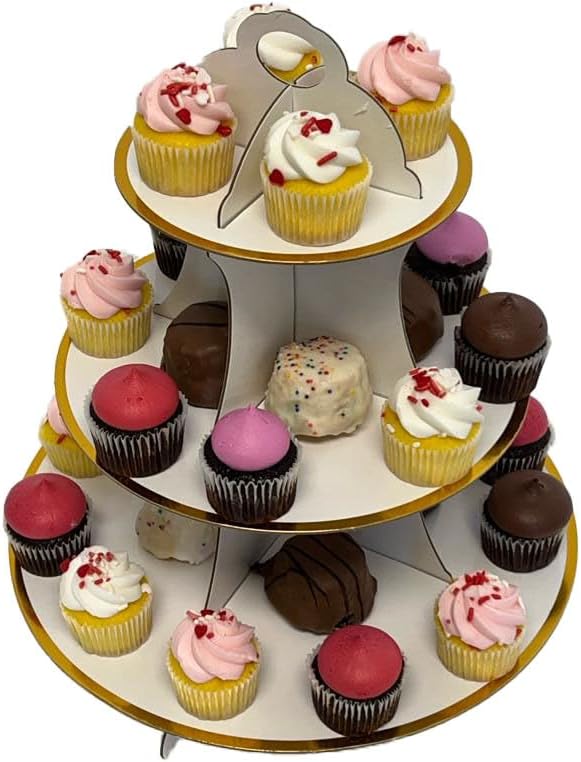 White Cupcake Stand, 3 Tier Cupcake Stand