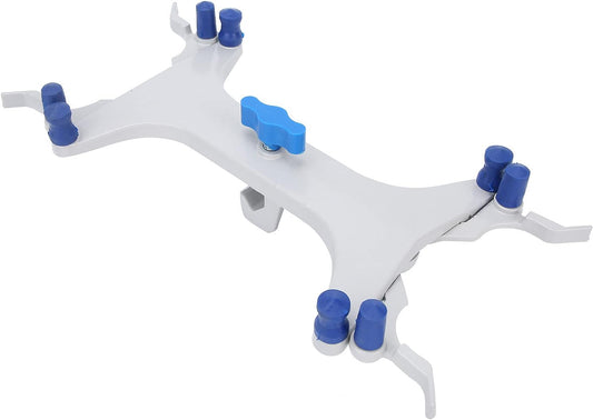 Aluminum Burette Clamp Accessory Dual Burette Aluminum Rubber Clip Holder Burette Clip Titration Stand Accessories Aluminum Butterfly Clip Titration Clip Buret Clamp