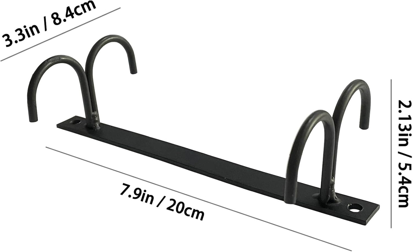 Mug Rack Under Cabinet 12 Mug Hooks Coffee Cup Holder Under Shelf Display Hanging Cups Organizer Hanger for Bar Kitchen Utensils - Black