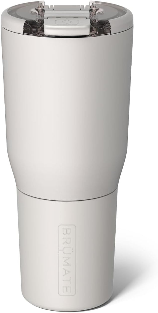 BrüMate Nav 35oz 100% Leak Proof Insulated Travel Tumbler with Magnetic BevLock™ Lid - Double Wall Cup-Holder Friendly Stainless Steel Mug (Dune)