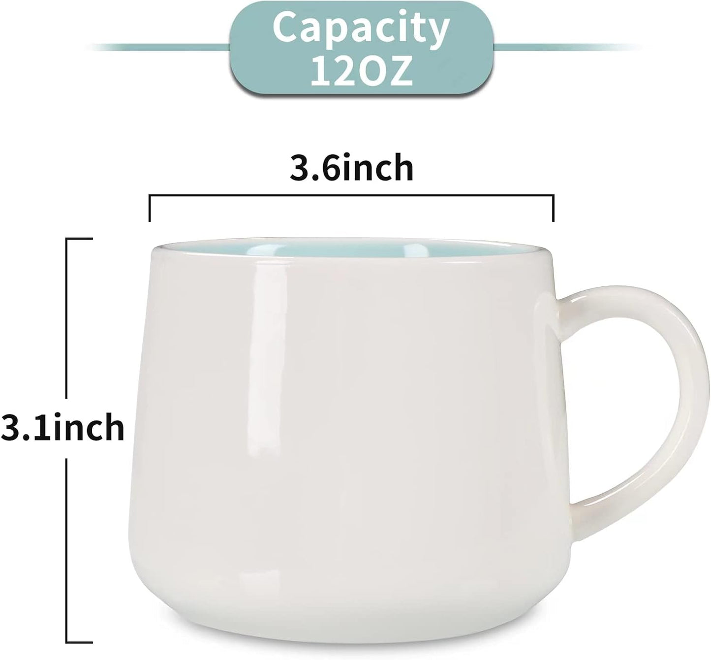 Narwhal Ceramic Cup Hidden 3D Animal Inside Mug,12 oz Cute Cartoon Handmade Figurine Mugs,Christmas Birthday Surprise for Friends Family or Kids (12 oz, Blue Narwhal)