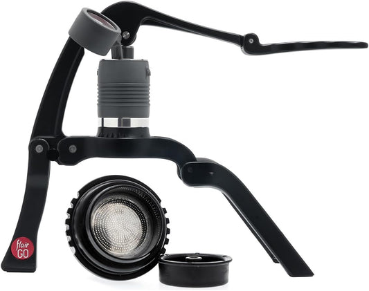 Flair GO: Portable, Collapsible Lever Espresso Machine for 9BAR Espresso Anywhere (Grounds Model)