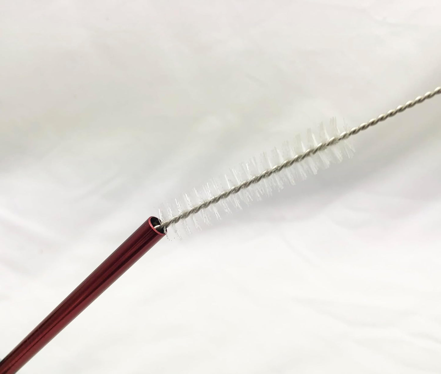 10 Pcs Stainless Steel Straws, Reusable Drinking Straws, 5 Straight + 5 Bent Metal Straws Set With 2 Pcs Cleaning Brushes (Red, 8.5 Inch)