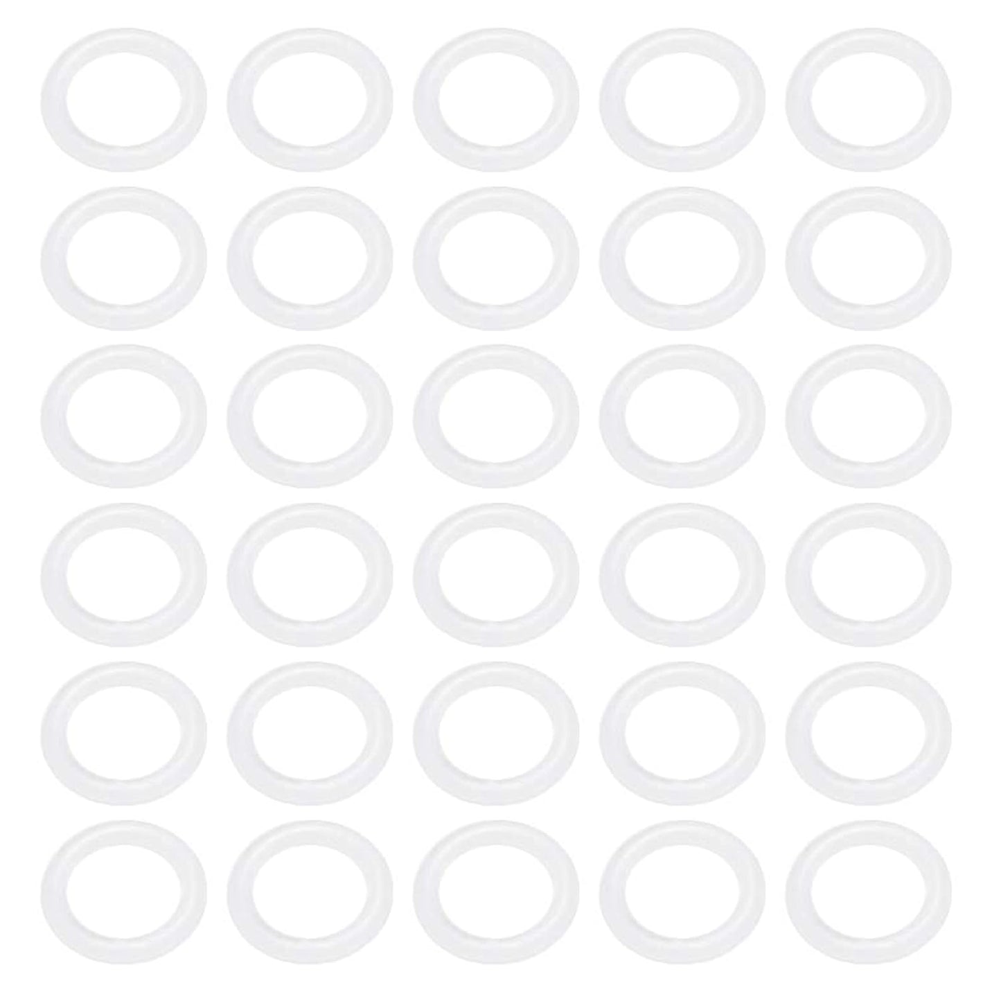 [30 Pcs] Silicone O-Rings White 8mm OD 5mm ID 1.5mm Width, Metric VMQ Sealing Gasket for Cup Lids, Coffee Maker, Brewing Fitting, Washer, Filter, Pump, Plumbing, Hose, Gauge, Auto, Machine