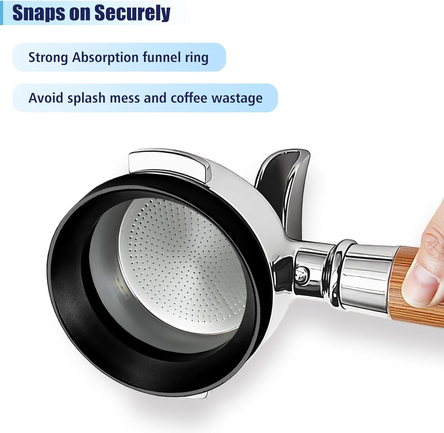 51mm Espresso Dosing Funnel and Puck Screen Set, Espresso Coffee Dosing Ring & 1.7mm 316 Stainless Steel Espresso Portafilter for Coffee Portafilter Filter Basket