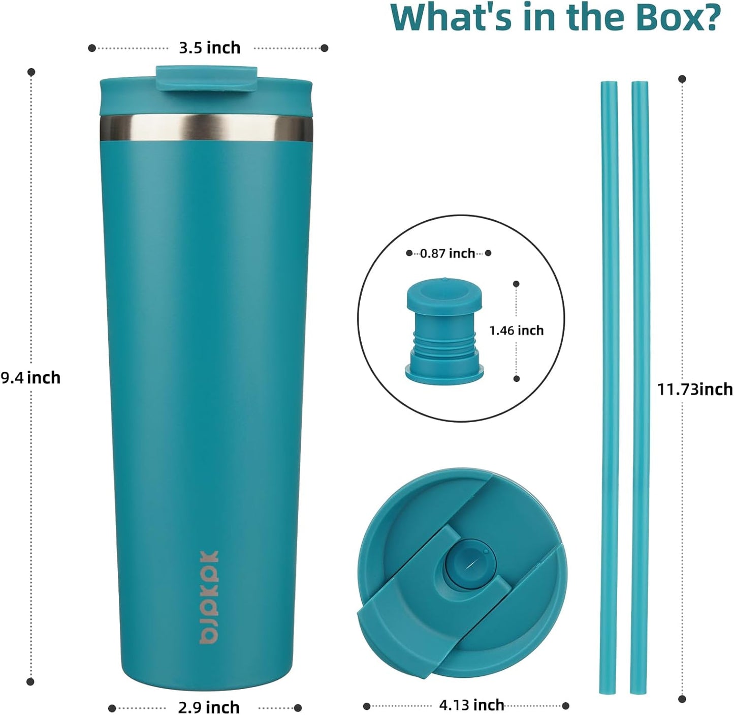 BJPKPK 30oz Tumbler With lid And Straw Stainless Steel Travel Coffee Mug Insulated Tumblers Cups,Laguna