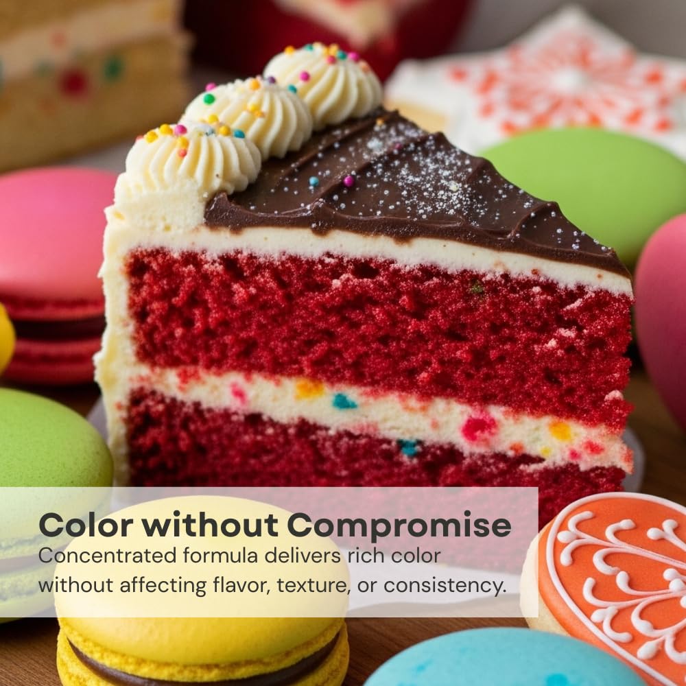 Chefmaster Black Diamond Liqua-Gel® Food Coloring | Vibrant Color | Professional-Grade Dye for Icing, Frosting, Fondant | Baking & Decorating | Fade-Resistant | Easy-to-Use | Made in USA | 2.3 oz