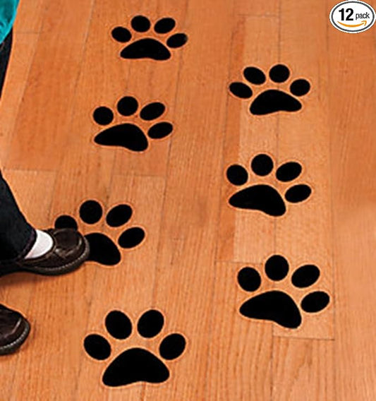 Paw Print - Floor or Wall Clings - 12 pack
