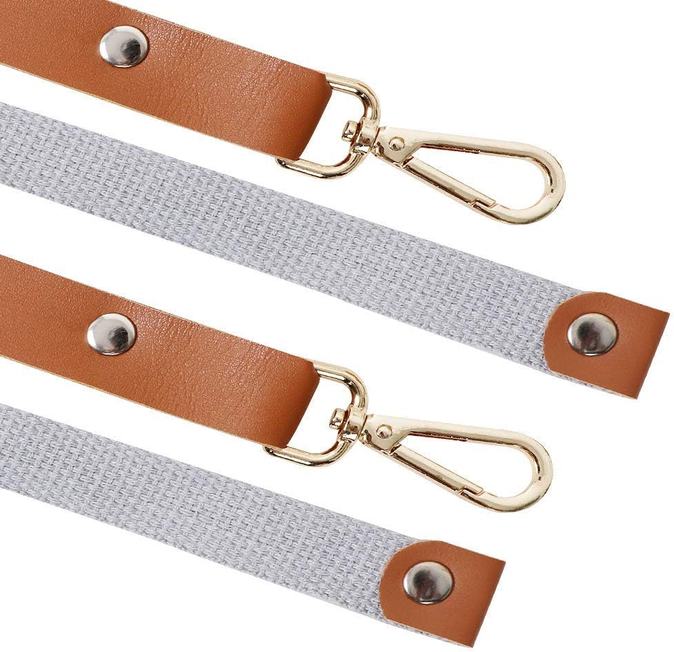 Mignongirl Crossback Apron with Pockets x2,Split Apron with Adjustable Straps,M-XXL