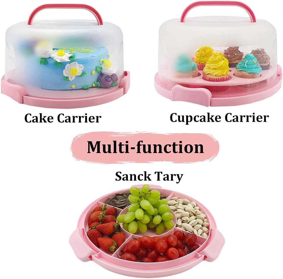 Cake Decorating Kit, 678pcs Cake Decorating Supplies Kit with Cake &Cupcake Carrier,Cake Stand Turntable,Piping Bags and Russian & Rose Icing Piping Tips set,Springform Pans,Cake Baking Supplies Kit