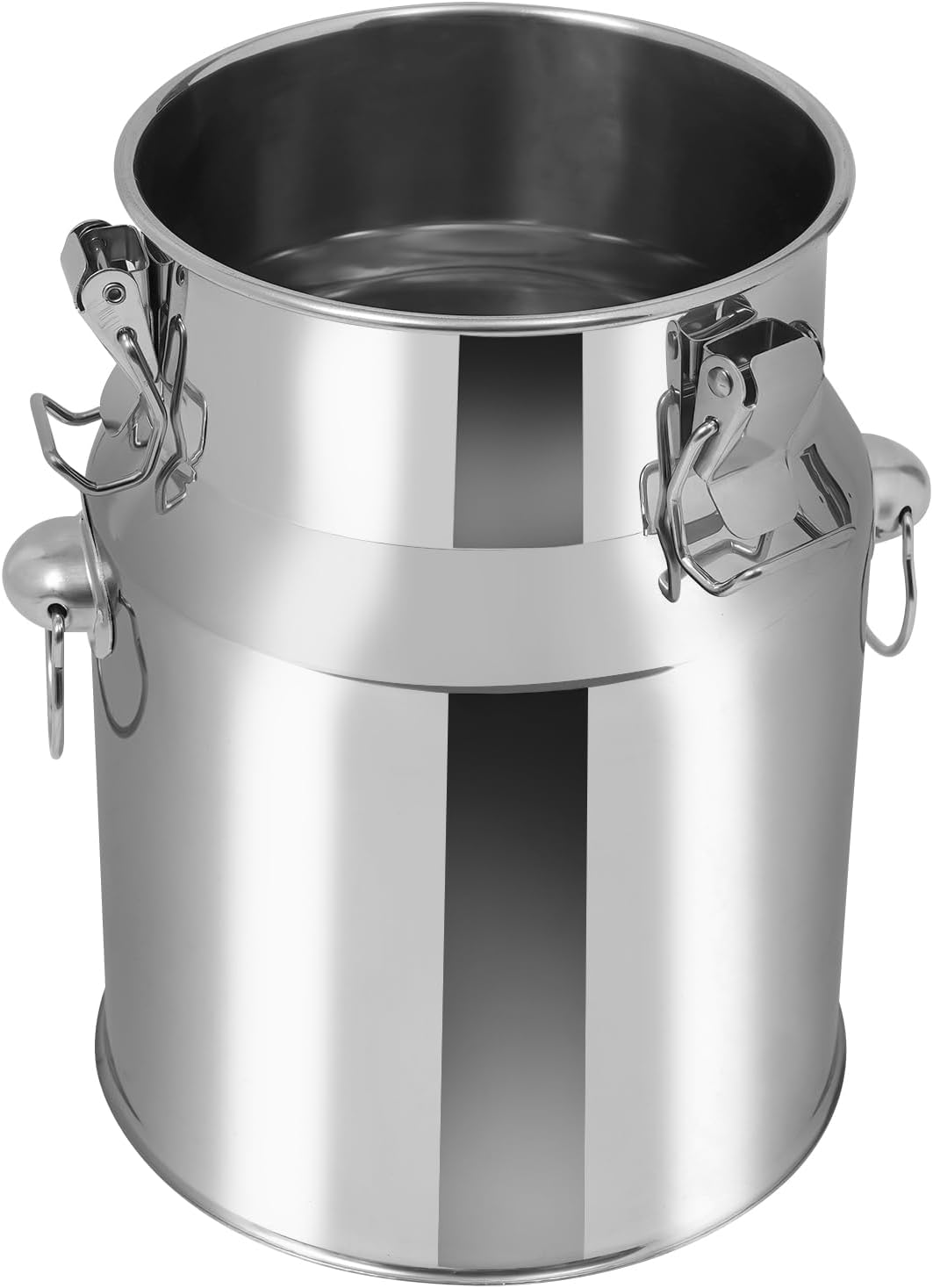 Thickened Stainless Steel Milk Can Large Liquid Container Storage,Stainless Steel Milk Bucket With Sealing Lid and Carry Handle,for Wine, Oil Storage Transport (5L/1.3Gal)