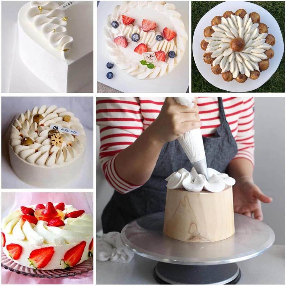 St. Honore Piping Tips,V-shaped wave Pastry Tips Cake Decorating Nozzles Tips Piping Kit for Pastry Cupcakes Cakes Cookies,4 Pcs