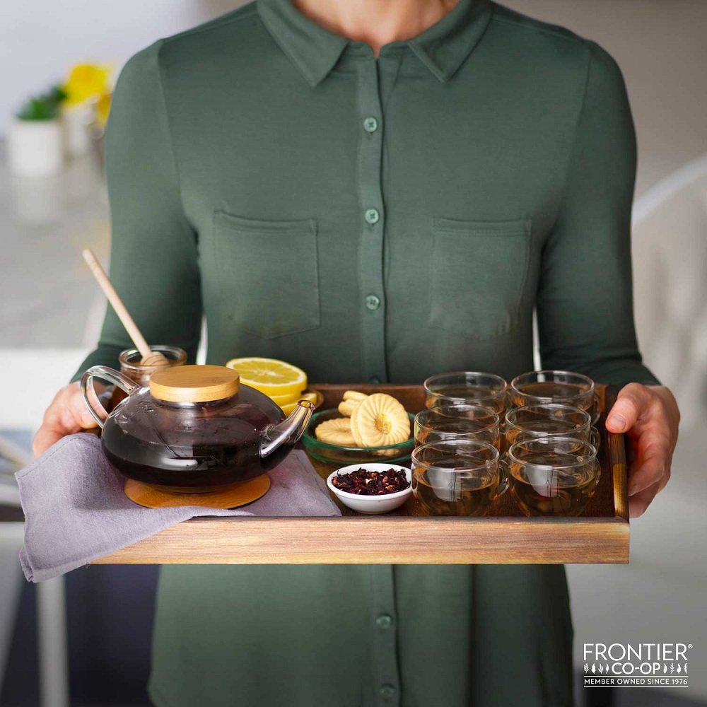 FRONTIER HERB TEA LSE GRN GUNPOWDER ORG 16 OZ (Pack of 4)