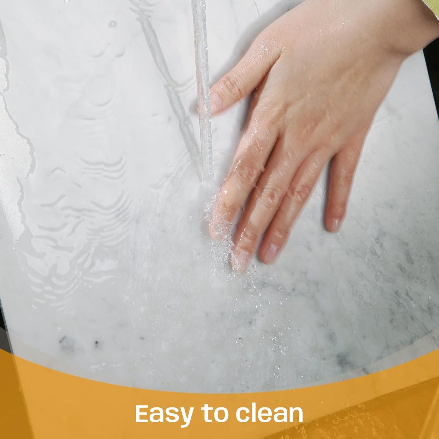 Marble Pastry and Cutting Board 12x16 Inch, Marble Slab With Non-Slip Feet For Baking, Cheese, Charcuterie, Chocolate, Pack of 1 Piece, Carrara White