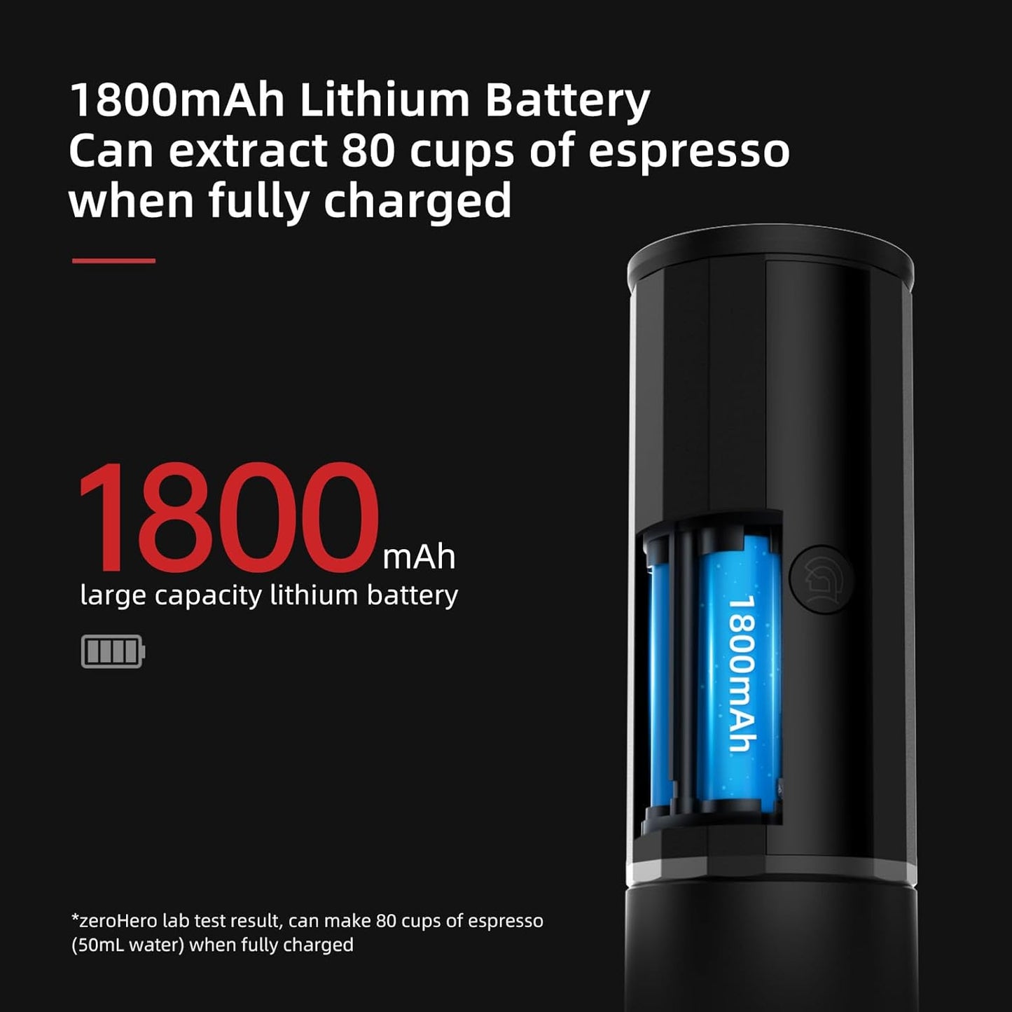 portable coffee maker15 Bar Mini Coffee Maker USB-C & Car Charger, Lightweight Espresso Maker Black