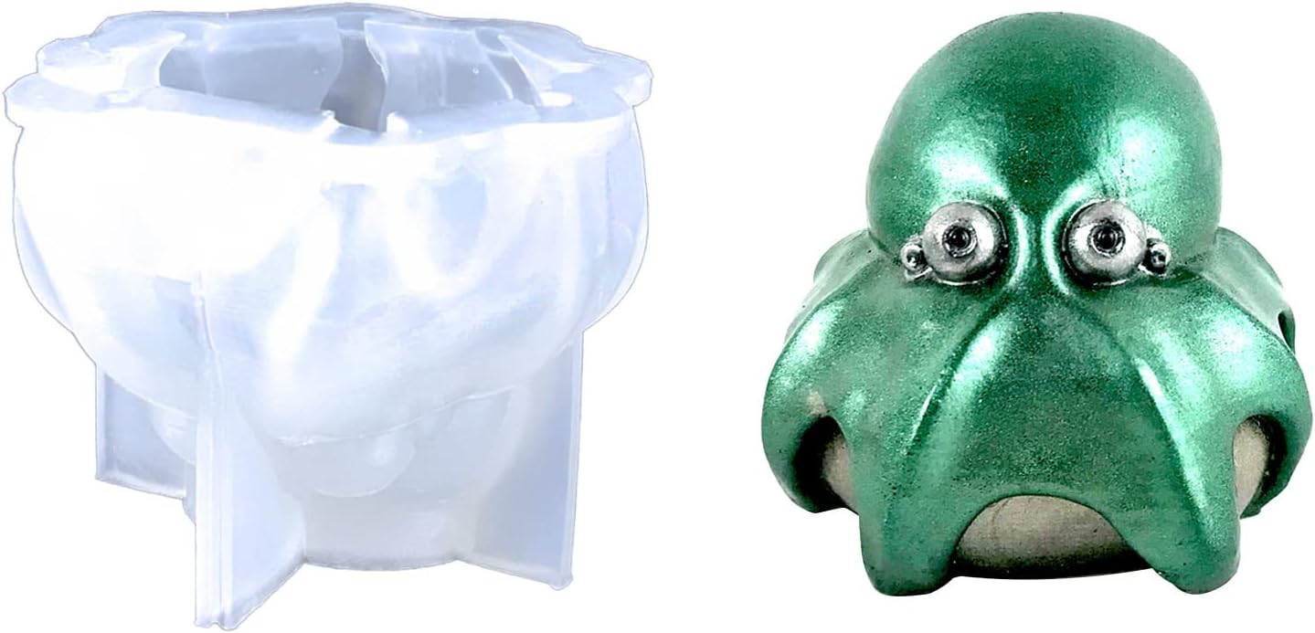 Octopus Resin Mold, 2PCS 3D Sea Animals Octopus Silicone Molds for Epoxy Resin Casting, Soap Candles Making, Home Decor Gifts, DIY Craft