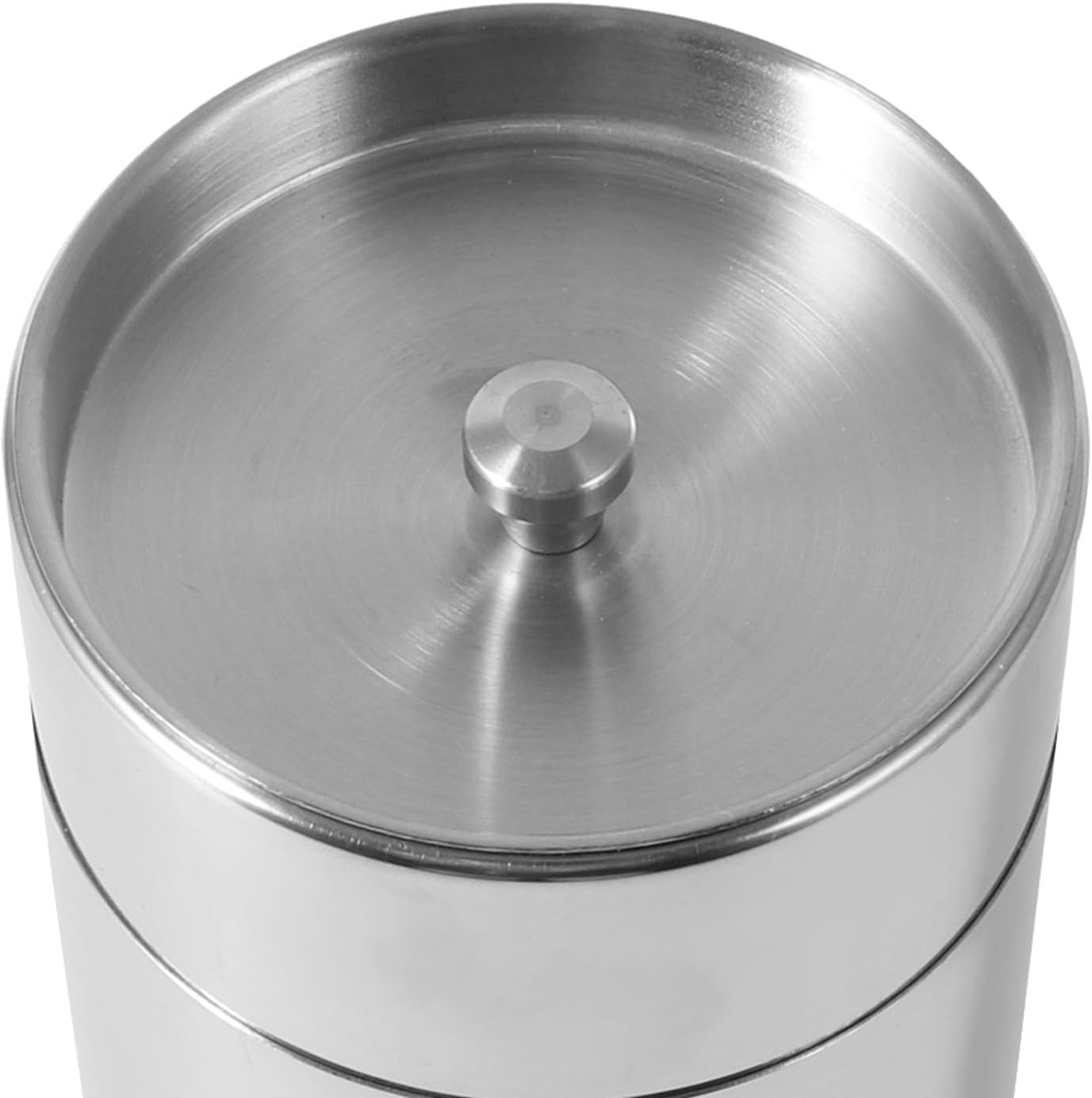 Tea Canister Tin, Loose Leaf Tea Storage, 450ml Tea Bag Holder Organizer, Matcha Stainless Steel Metal Jar with Lid for Kitchen Counter Coffee