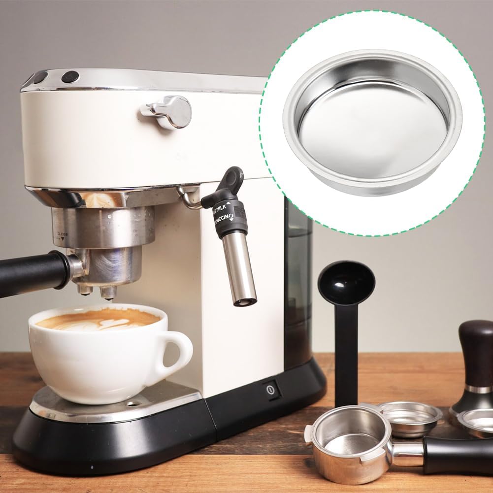 Joyzan Coffee Machine Backflush Blind Filter, 51mm Stainless Steel Insert Espresso Machines Basket Disc Metal Back Flush Bowl Classic Cleaning Portafilter Backwash Maker Accessories EC680 EC685 Home