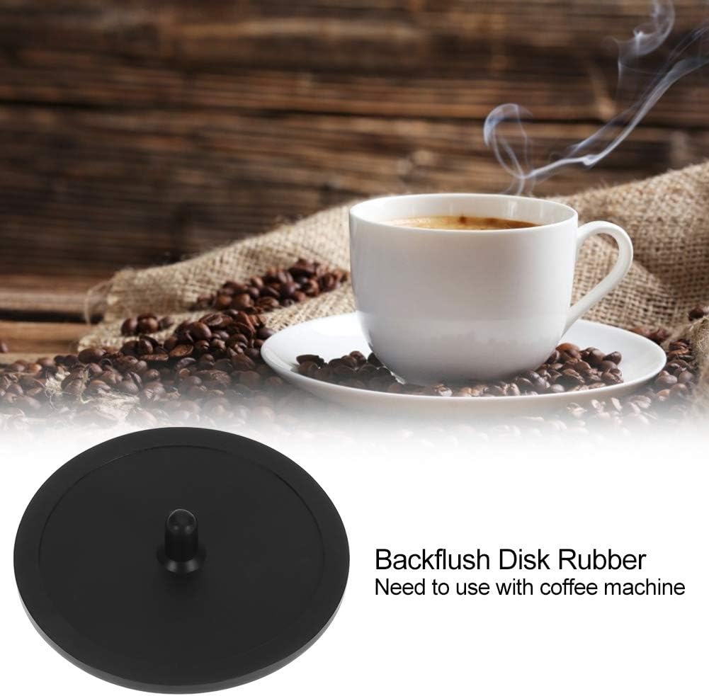 Blind Filter, Coffee Pad Backflush Disk Rubber Backflush Filter Espresso Machine Rubber Backflush Disk Coffee Machine Parts for Espresso Machines Coffee Machines, Black