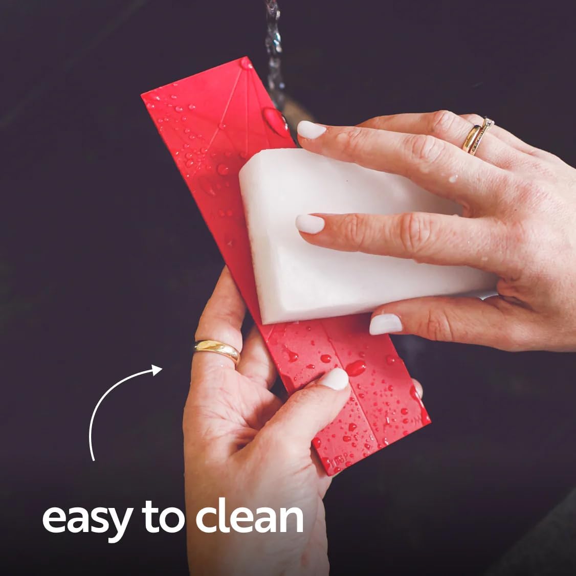 POLYGONS FLAT 3-IN-1 FOLDING MEASURING SPOONS | 2 Spoons with 6 Different Sizes (Blue)