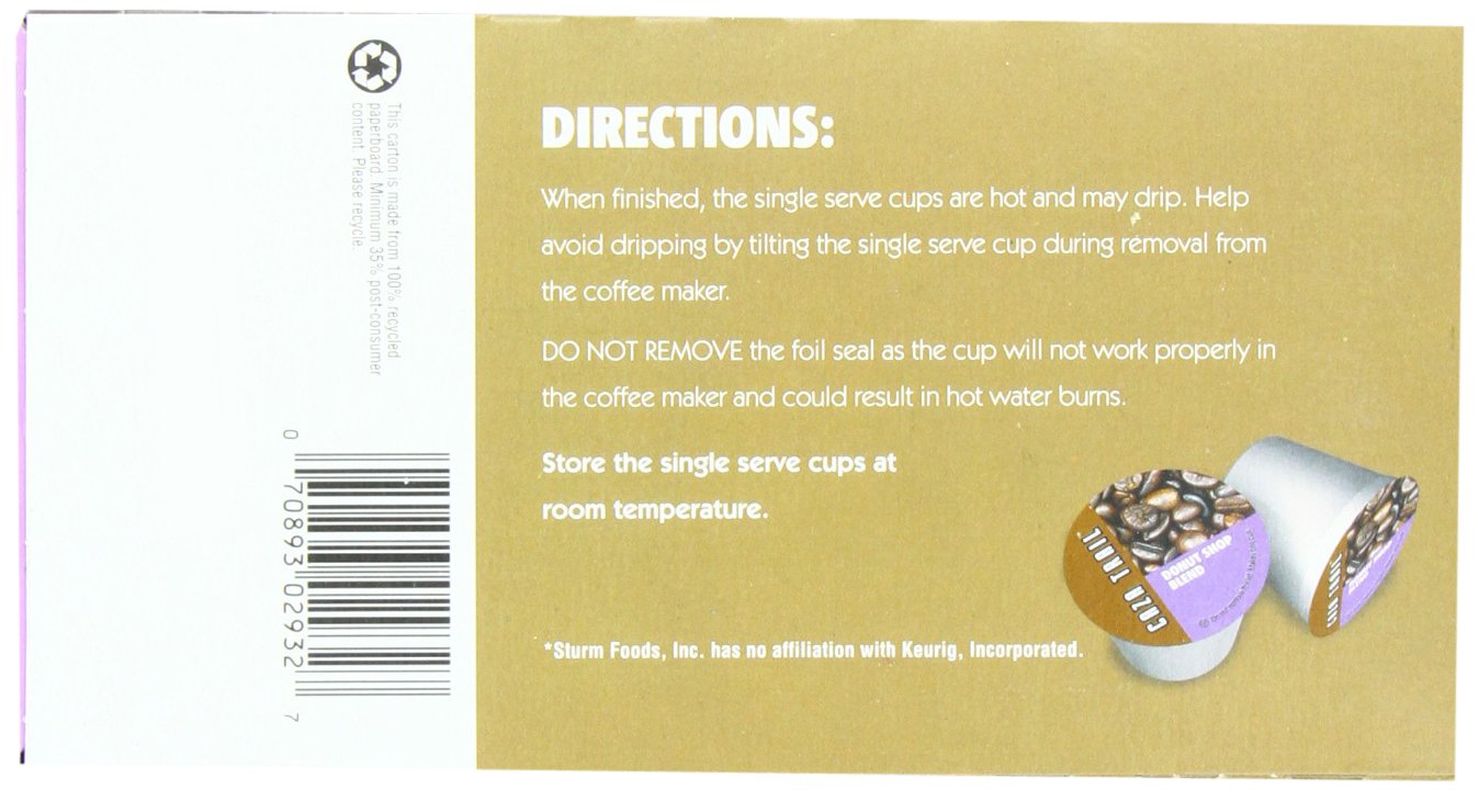 Caza Trail Coffee, Donut Shop Blend, 24 Single Serve Cups