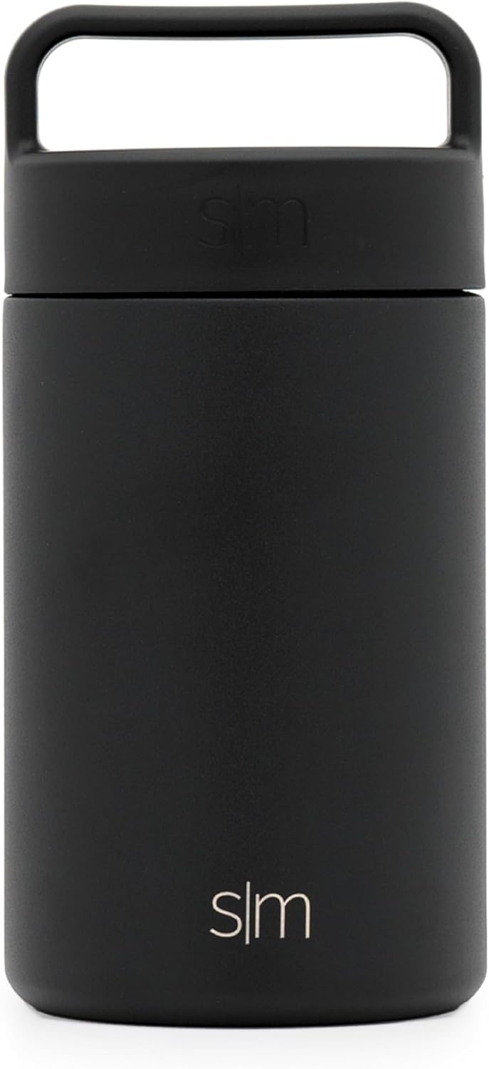 Simple Modern Food Jar for Hot Food | Reusable Stainless Steel Vacuum Insulated Leak Proof Lunch Storage for Smoothie Bowl, Soup, Oatmeal | Provision Collection | 16oz | Midnight Black