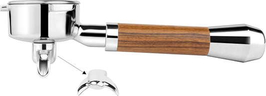 LILQ 54mm Spouted 3 Ears Portafilter Compatible with Breville Machines Stable Handle (Barcino Fusion, 54mm Double Spouts)