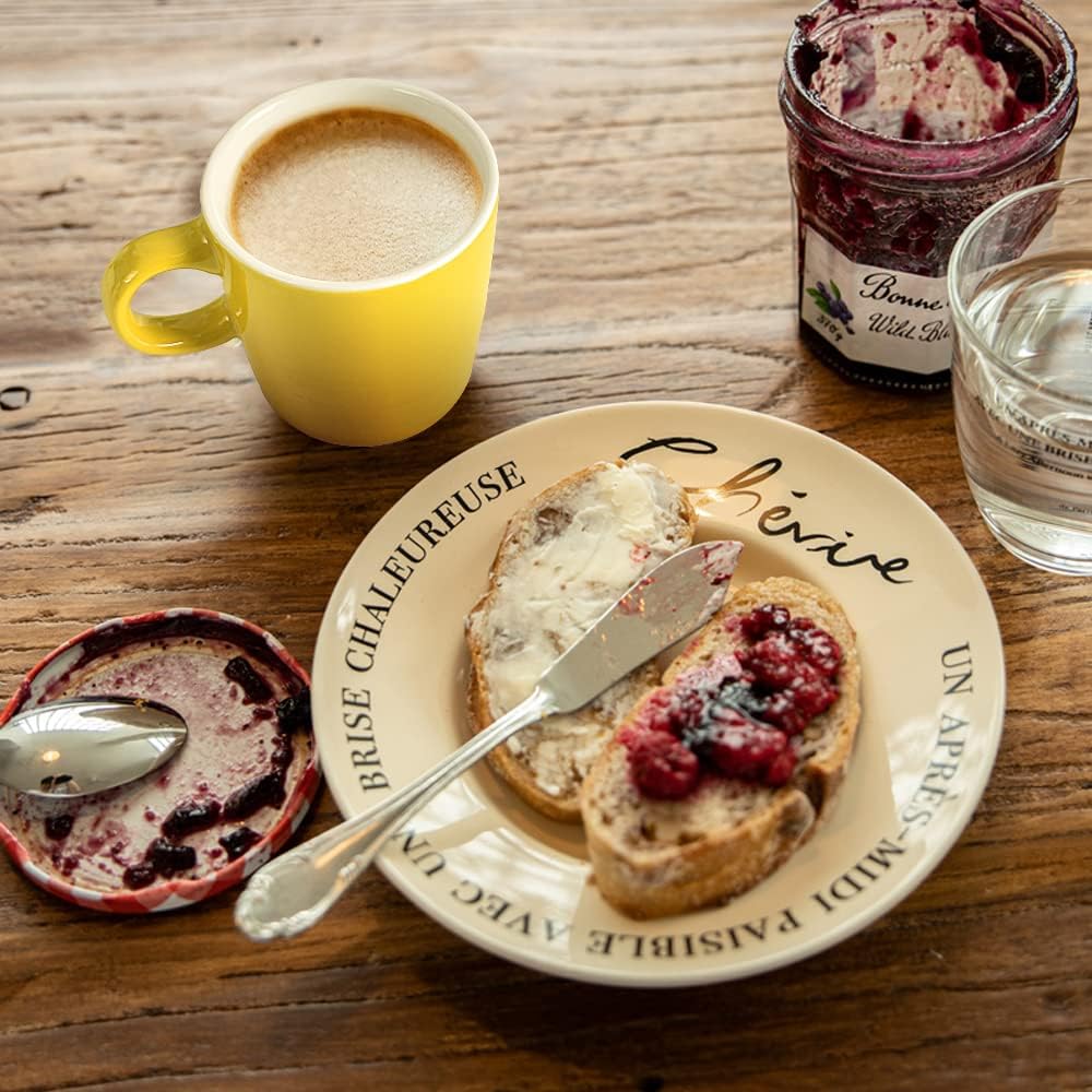 homEdge Mini Procelain Espresso Cup, 4 Ounces / 120 ml Tiny Ceramic Coffee Mugs Demitasse for Espresso, Tea- Set of 6, Yellow