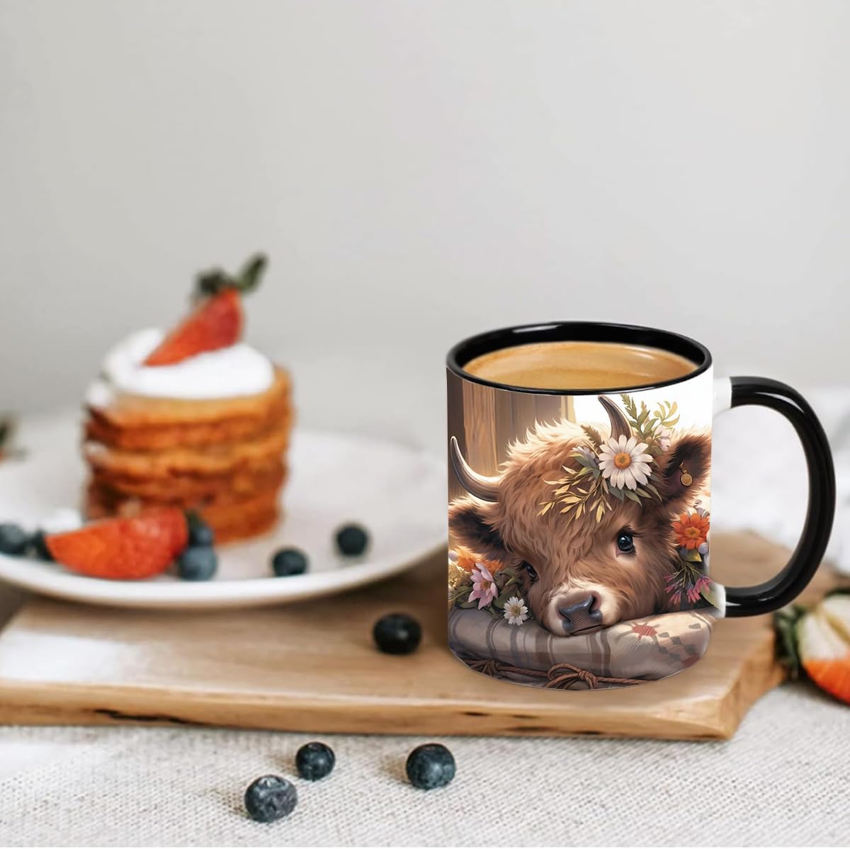 Highland Cow Gifts for Woman, Highland Cow Coffee Mug, Cow Iced Coffee Cup, Western Cow Gifts, Cow Gifts Set for Women Cow Lovers, Cow Drinking cup,11oz Mug