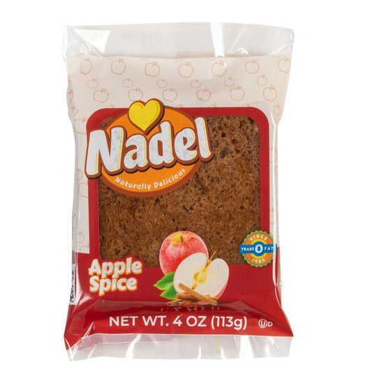 Nadel - NATURALLY DELICIOUS APPLE SPICE CAKE SLICES (12 Pack) Sweet Breads & Cakes, Back to School lunch snack, breakfast bar