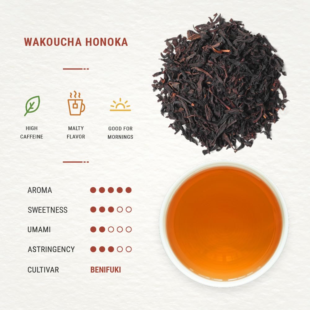 Senbird Premium Wakoucha, Japanese Black Tea - Honoka From Shizuoka, Japan - Loose Leaf Tea In Airtight Tea Tin (2.12oz/60g)