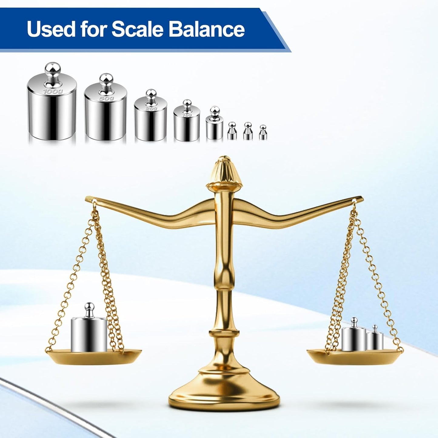 UCEC Calibration Weights for Digital Scale, Scale Weights Calibration Weights Kit, 1g 2g 5g 10g 20g Gram Weight Set with Storage Box and Tweezer