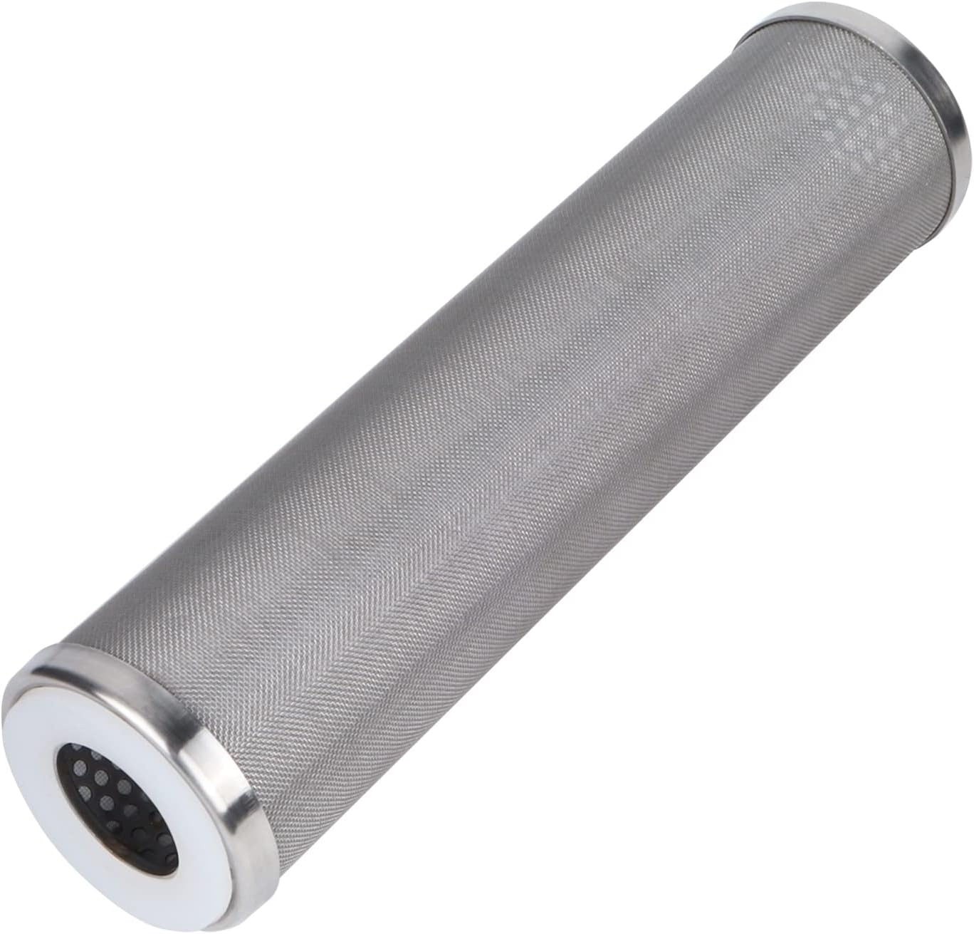 Amwater Stainless Steel Cleanable Wire Mesh Filter Cartridge 10”Length,2.5"OD(50 Micron)