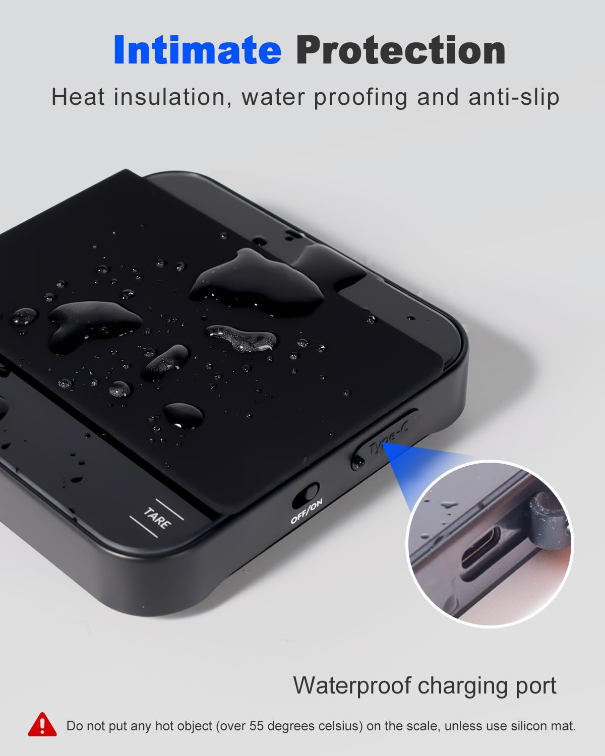 Lamido Rechargeable Mini Coffee Scale with Timer, Espresso Scale with Powder to Water Ratio and Water Flow Modes, 2kg/0.1g Digital Scale for Espresso and Pour-Over, Portable Scale with Silicone Pad